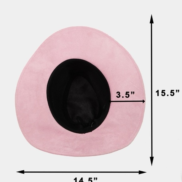 Fame Braided Faux Suede Hat - Picture 4 of 4